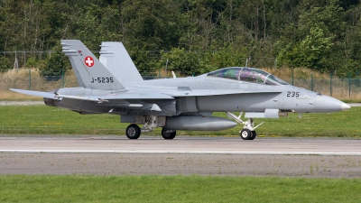 Photo ID 161139 by Rainer Mueller. Switzerland Air Force McDonnell Douglas F A 18D Hornet, J 5235