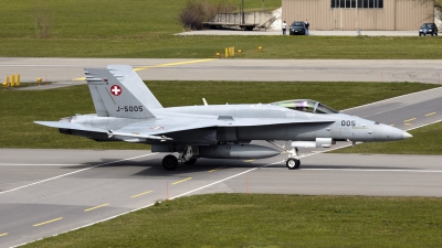 Photo ID 20103 by Jochem Kos. Switzerland Air Force McDonnell Douglas F A 18C Hornet, J 5005