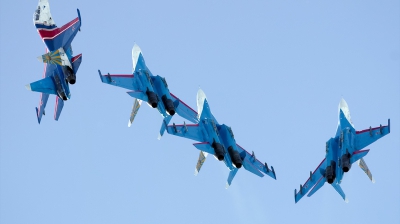 Photo ID 163052 by Vladimir Vorobyov. Russia Air Force Sukhoi Su 27UB,  