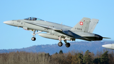 Photo ID 166698 by Sven Zimmermann. Switzerland Air Force McDonnell Douglas F A 18C Hornet, J 5013