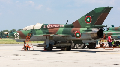 Photo ID 167968 by Andreas Zeitler - Flying-Wings. Bulgaria Air Force Mikoyan Gurevich MiG 21UM, 28