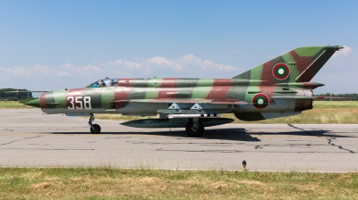Photo ID 167974 by Andreas Zeitler - Flying-Wings. Bulgaria Air Force Mikoyan Gurevich MiG 21bis SAU, 358