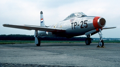 Photo ID 168324 by Carl Brent. Netherlands Air Force Republic F 84E Thunderjet, K 6