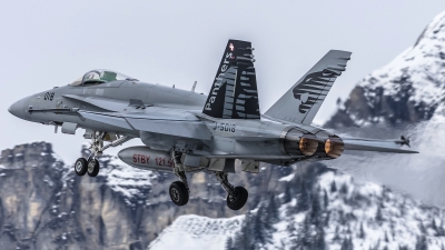 Photo ID 169887 by Martin Thoeni - Powerplanes. Switzerland Air Force McDonnell Douglas F A 18C Hornet, J 5018