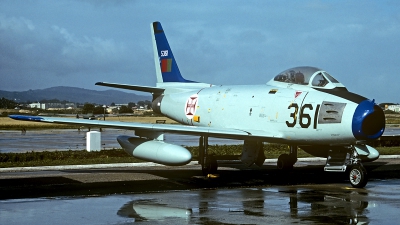 Photo ID 170796 by Carl Brent. Portugal Air Force North American F 86F Sabre, 5361
