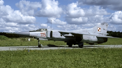 Photo ID 173236 by Marinus Dirk Tabak. Poland Air Force Mikoyan Gurevich MiG 23MF, 115
