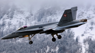 Photo ID 173223 by Sven Zimmermann. Switzerland Air Force McDonnell Douglas F A 18C Hornet, J 5002