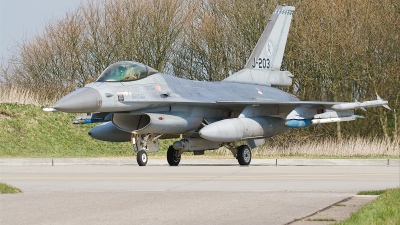 Photo ID 21238 by Alex van Noye. Netherlands Air Force General Dynamics F 16AM Fighting Falcon, J 203