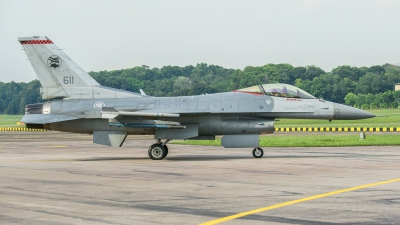 Photo ID 176609 by Delvin Ang En Rui. Singapore Air Force General Dynamics F 16C Fighting Falcon, 611