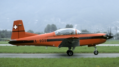 Photo ID 181881 by Joop de Groot. Switzerland Air Force Pilatus PC 7 Turbo Trainer, A 909