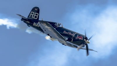 Photo ID 182087 by Martin Thoeni - Powerplanes. Private Red Bull Vought F4U 4 Corsair, OE EAS