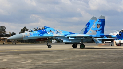 Photo ID 182840 by Milos Ruza. Ukraine Air Force Sukhoi Su 27UB1M, B 1831M1