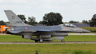 Photo ID 185953 by Richard de Groot. Netherlands Air Force General Dynamics F 16AM Fighting Falcon, J 643