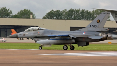Photo ID 185906 by Richard de Groot. Netherlands Air Force General Dynamics F 16AM Fighting Falcon, J 516