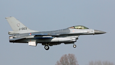 Photo ID 186696 by Richard de Groot. Netherlands Air Force General Dynamics F 16AM Fighting Falcon, J 003