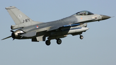 Photo ID 186844 by Arie van Groen. Netherlands Air Force General Dynamics F 16AM Fighting Falcon, J 871
