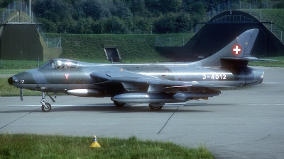 Photo ID 187017 by Rainer Mueller. Switzerland Air Force Hawker Hunter F58, J 4012