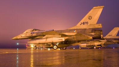 Photo ID 22414 by Martijn Diks. Netherlands Air Force General Dynamics F 16 Fighting Falcon, J 870