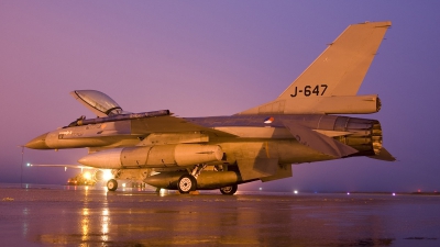Photo ID 22415 by Martijn Diks. Netherlands Air Force General Dynamics F 16AM Fighting Falcon, J 647