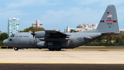 Photo ID 190060 by Hector Rivera - Puerto Rico Spotter. USA Air Force Lockheed C 130H Hercules L 382, 94 6705
