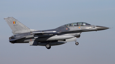 Photo ID 190543 by Jens Wiemann. Belgium Air Force General Dynamics F 16BM Fighting Falcon, FB 23