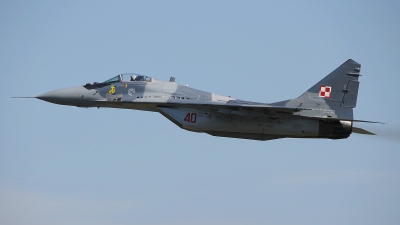 Photo ID 194471 by Peter Boschert. Poland Air Force Mikoyan Gurevich MiG 29A 9 12A, 40