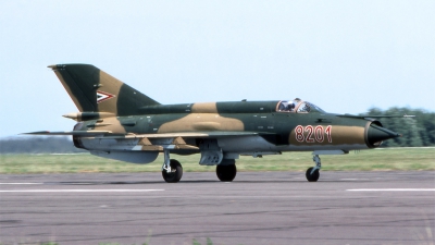 Photo ID 195390 by Marc van Zon. Hungary Air Force Mikoyan Gurevich MiG 21MF, 8201
