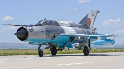 Photo ID 197193 by Alexandru Chirila. Romania Air Force Mikoyan Gurevich MiG 21MF 75 Lancer C, 6105