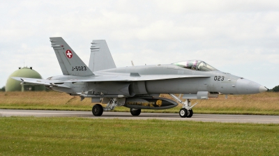 Photo ID 203725 by Milos Ruza. Switzerland Air Force McDonnell Douglas F A 18C Hornet, J 5023