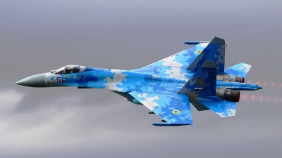 Photo ID 203687 by Lukas Kinneswenger. Ukraine Air Force Sukhoi Su 27P1M,  
