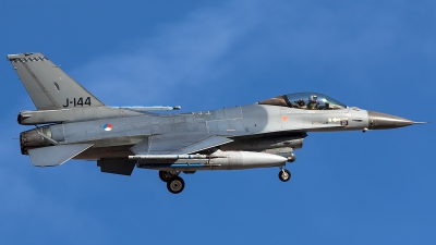 Photo ID 203845 by Thomas Ziegler - Aviation-Media. Netherlands Air Force General Dynamics F 16AM Fighting Falcon, J 144