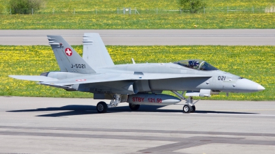 Photo ID 204074 by Fabio Radici. Switzerland Air Force McDonnell Douglas F A 18C Hornet, J 5021