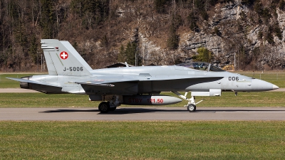 Photo ID 204631 by Thomas Ziegler - Aviation-Media. Switzerland Air Force McDonnell Douglas F A 18C Hornet, J 5006