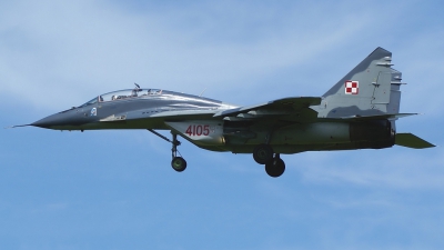 Photo ID 24312 by Sebastian Lemanski - EPGD Spotters. Poland Air Force Mikoyan Gurevich MiG 29GT 9 51, 4105