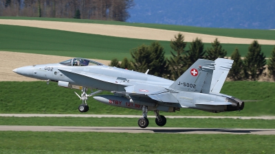 Photo ID 209212 by Ludwig Isch. Switzerland Air Force McDonnell Douglas F A 18C Hornet, J 5002