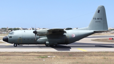 Photo ID 211920 by Duncan Portelli Malta. Tunisia Air Force Lockheed C 130B Hercules L 282, Z21113