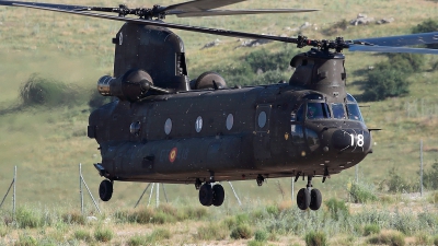 Photo ID 212047 by Carl Brent. Spain Army Boeing Vertol CH 47D Chinook, HT 17 18