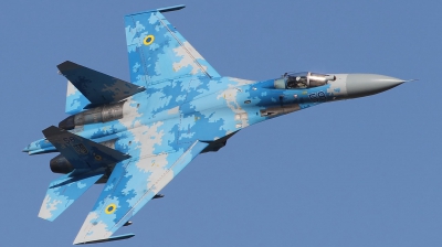 Photo ID 212808 by Paul Newbold. Ukraine Air Force Sukhoi Su 27P1M,  