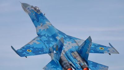 Photo ID 215519 by Rainer Mueller. Ukraine Air Force Sukhoi Su 27P1M,  