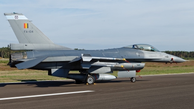Photo ID 216245 by Rainer Mueller. Belgium Air Force General Dynamics F 16AM Fighting Falcon, FA 104