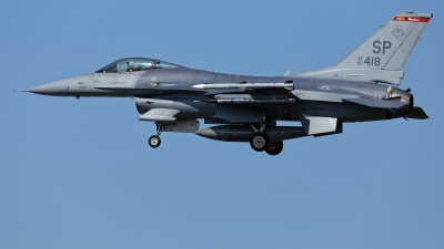 Photo ID 221918 by Rainer Mueller. USA Air Force General Dynamics F 16C Fighting Falcon, 91 0418