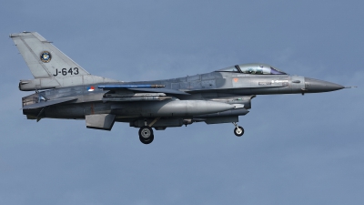 Photo ID 223725 by Rainer Mueller. Netherlands Air Force General Dynamics F 16AM Fighting Falcon, J 643