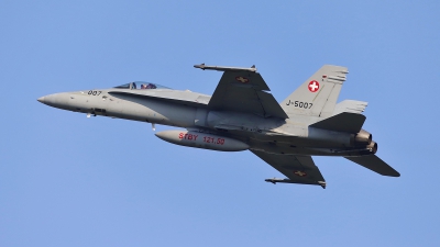 Photo ID 224406 by Frank Kloppenburg. Switzerland Air Force McDonnell Douglas F A 18C Hornet, J 5007