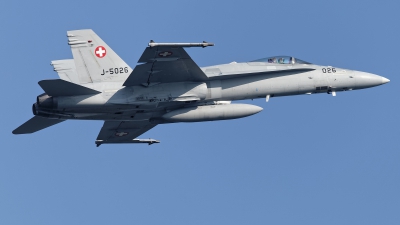Photo ID 224774 by Rainer Mueller. Switzerland Air Force McDonnell Douglas F A 18C Hornet, J 5026