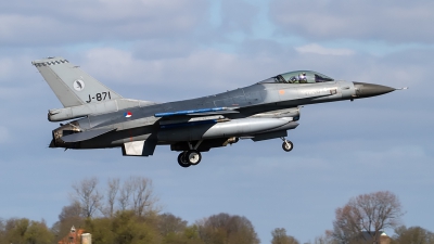 Photo ID 225106 by Alfred Koning. Netherlands Air Force General Dynamics F 16AM Fighting Falcon, J 871