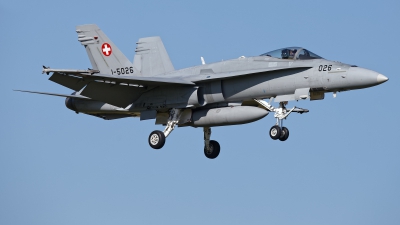Photo ID 225278 by Rainer Mueller. Switzerland Air Force McDonnell Douglas F A 18C Hornet, J 5026