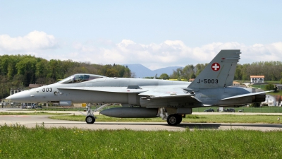 Photo ID 225678 by Sybille Petersen. Switzerland Air Force McDonnell Douglas F A 18C Hornet, J 5003