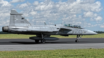 Photo ID 228132 by Rainer Mueller. Hungary Air Force Saab JAS 39D Gripen, 43