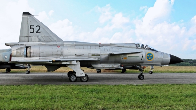 Photo ID 229053 by Rainer Mueller. Private Swedish Air Force Historic Flight Saab AJS37 Viggen, SE DXN