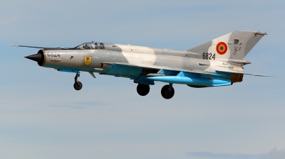 Photo ID 229359 by Michael Frische. Romania Air Force Mikoyan Gurevich MiG 21MF 75 Lancer C, 6824